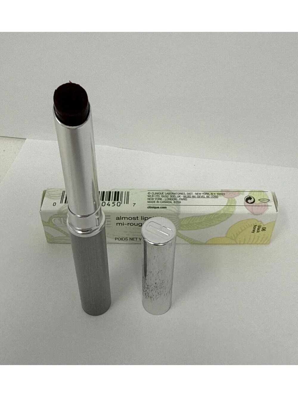Clinique Almost Lipstick 06 Black Honey 0.06 oz/1.9g Full Size NEW RN 3